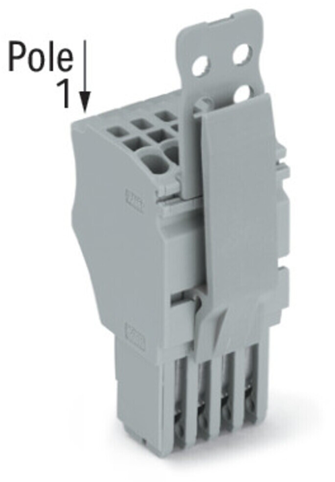 Wago 2-Leiter-Federleiste Push-in CAGE CLAMP 1,5mm² grau (2020-204) ab Wago 2-Leiter-Federleiste Push-in CAGE CLAMP 1,5mm² grau (2020-204) ab