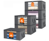 Coffre De Rangement En Tissu Extra-large 150 L, Cube De Rangement Avec Couvercle Pliable En Coton Et Lin Ideal Pour Les Vetements 96677651