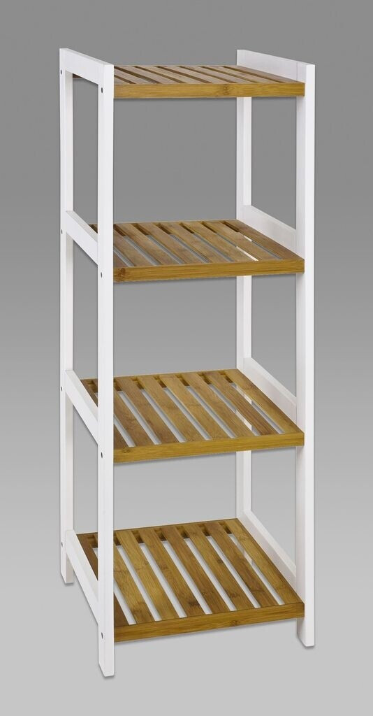 HAKU Badregal 4 Ablagen Bambus natur/wei 35x33x112cm (45355) ab 50.9  |  Vergleiche 8 Angebote auf idealo.de