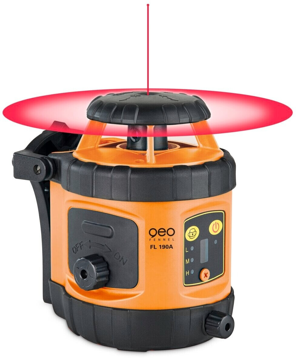 Rotationslaser Set Geo Fennel FL 190A Rotationslaser Set mit Baustativ und Nivellierlatte ...
