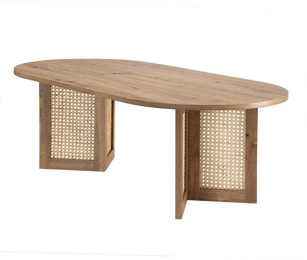 Calicosy TALIA Couchtisch oval, Rattanbeine, Eschefarben, 120cm ab 109,00 € (Oktober 2026)