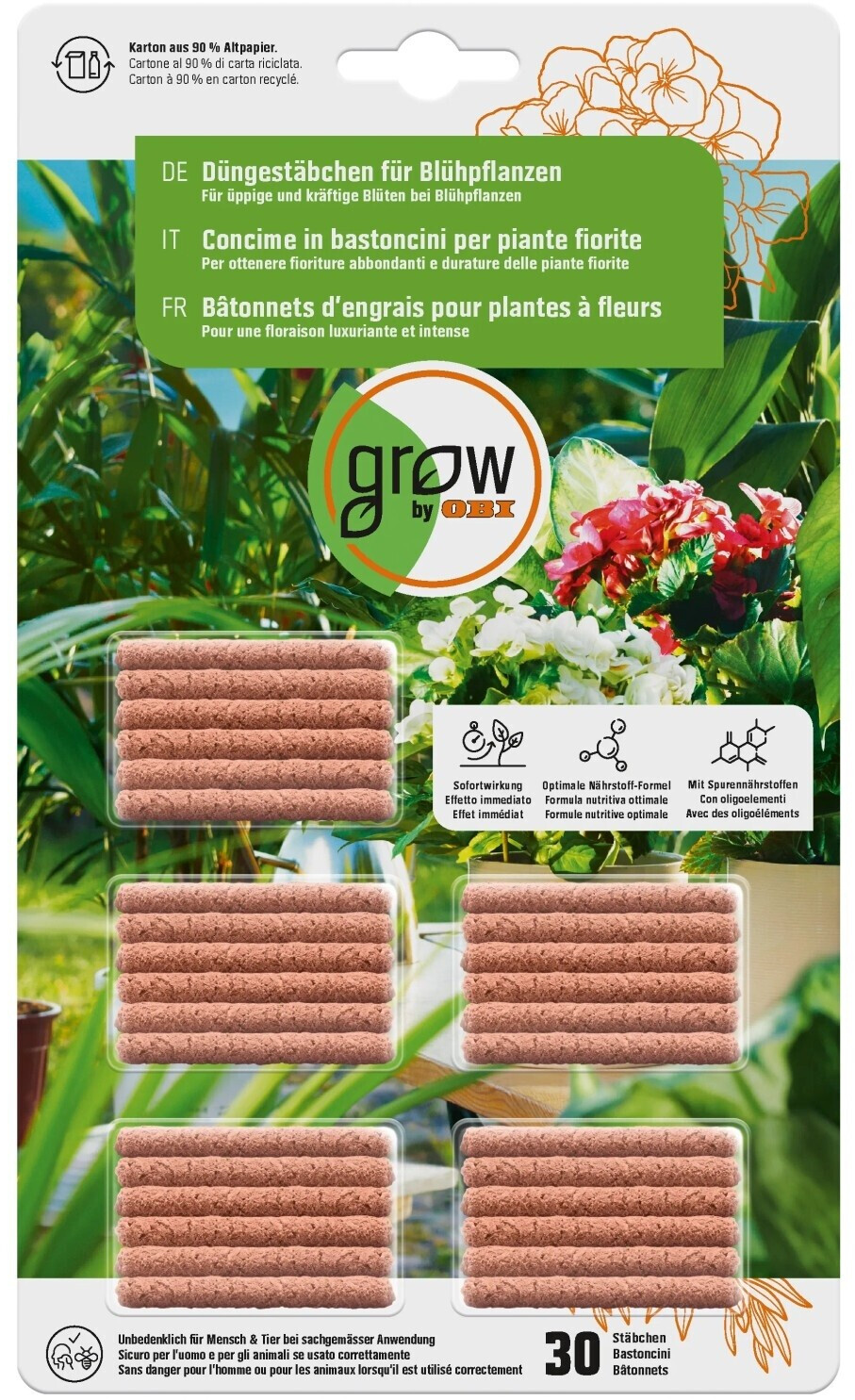 GROW by OBI Dngestbchen fr Blhpflanzen 30 Stck ab 4.29  | Vergleiche  1 Angebote auf idealo.de