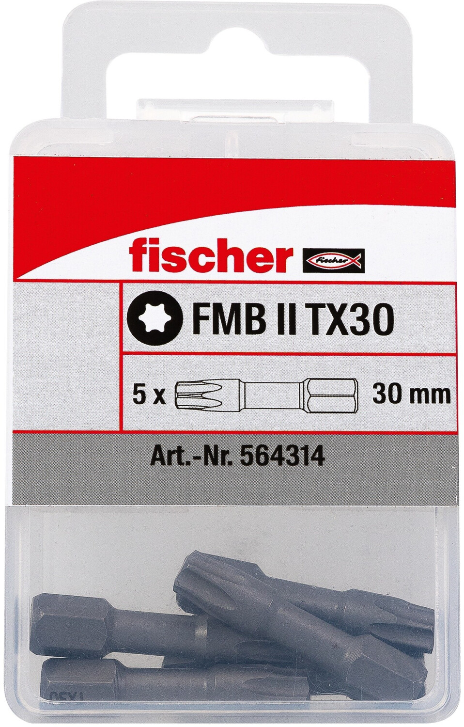 Torx System Fischer Maxx Bit FMB II TX30 Torx-Bit, 5er Pack (564314) ab 24,95 ...
