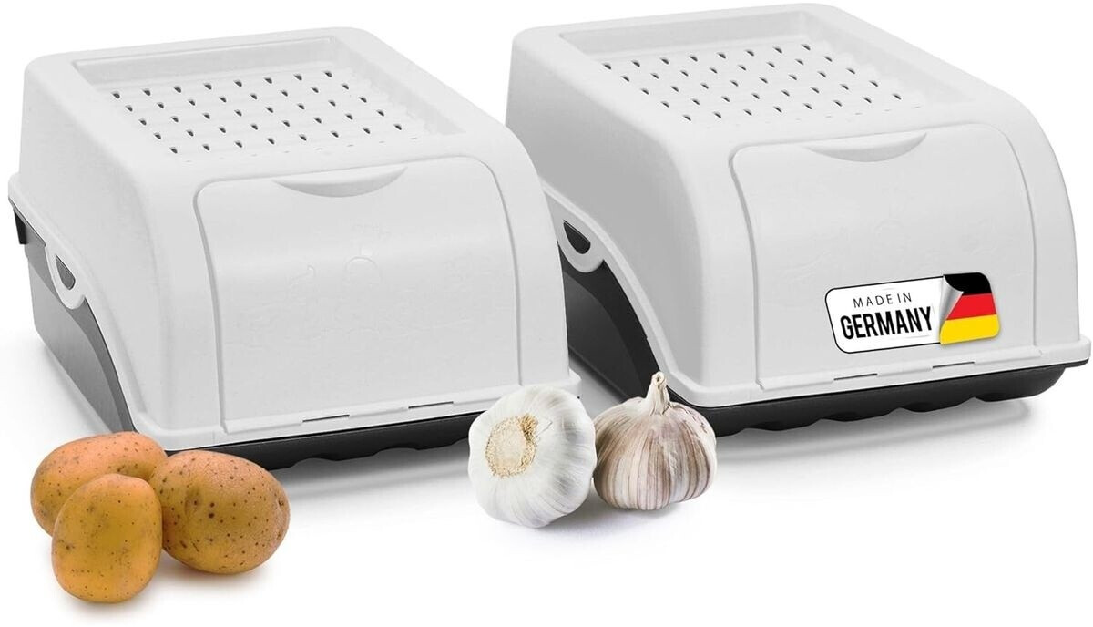 Novaliv Gemüse-Aufbewahrungsbox stapelbar 3,5L, 2er-Set, Weiß ab 19,99 € (Oktober 2026)