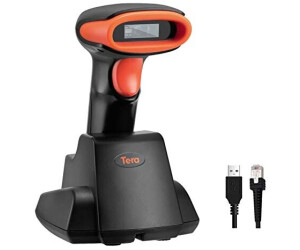 Tera D6100 Kabelloser 2,4GHz Barcode-Scanner 1D 2D QR mit Ladestation ...
