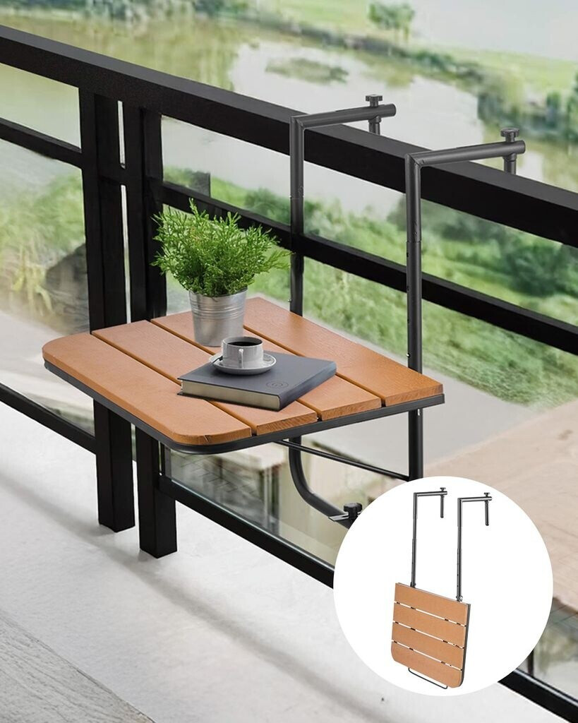 VEVOR Balkonhängetisch Klappbar 595x400mm 4-stufig Höhenverstellbar (DL-BC01A) ab 35,00 € (Oktober 2026)