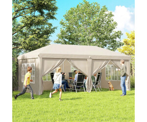 Outsunny Faltpavillon 6x3m wasserdicht UV-Schutz, hhenverstellbar, beige  (84C-104V01BG) ab 178.9  | Vergleiche 1 Angebote auf idealo.de