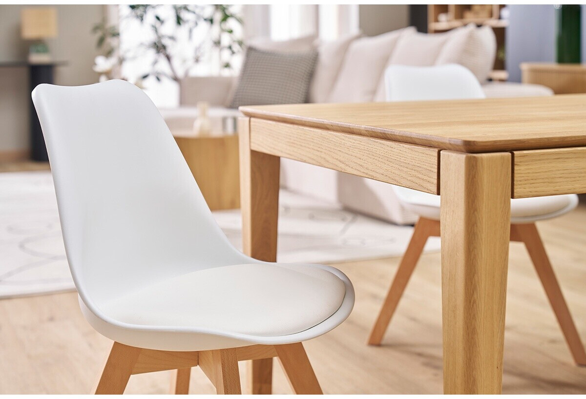 Miliboo Pauline Stuhl Weiß Holzbeine 2er-Set (31193) ab 239,99 € (Oktober 2026)