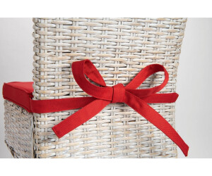 sunnypillow Stuhlkissen 4er Set 40x45x5cm mit Schleifenbändern, Indoor/Outdoor, Rot ab 57,99 € (Oktober 2026)