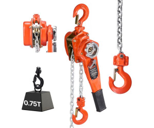 Produktbild von VEVOR Hebelzug 3 T – Handkettenzug Mit 3 M Hub, G80-Kette, Doppelbremse – Für Baustelle, Lager & Garage