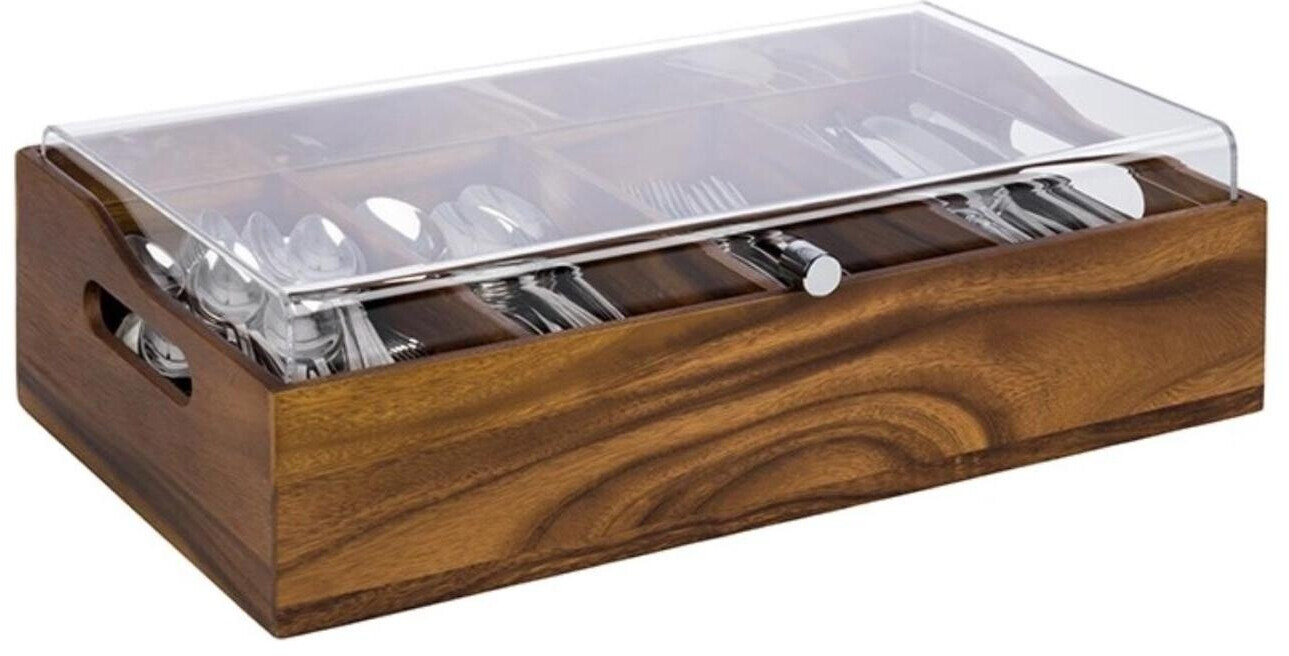 APS VINTAGE Besteckkasten mit Deckel, Akazienholz, 510x280mm (11949) ab 69,50 € (Oktober 2026)