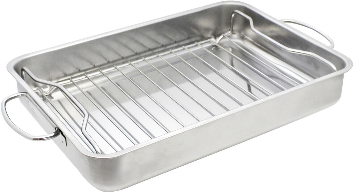 Elo Brat- und Auflaufform Basic mit Grilleinsatz, Edelstahl, 40x32x6,5cm ab 25,90 € (Oktober 2026)