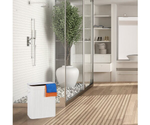 Relaxdays Wschekorb Bambus eckig 2 Kammern mit Klappdeckel 95l, 3er-Set  (10041961_0) ab 66.99  | Vergleiche 6 Angebote auf idealo.de