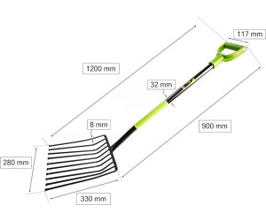 Silogabel 6 Zinken ohne Stiel Gabel 35 x 29 cm Kerbl 50112 Silogabel 6 Zinken ohne Stiel Gabel 35 x 29 cm Kerbl 50112