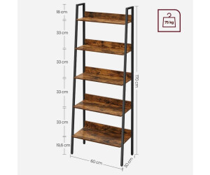 Vasagle Leiterregal 5 Ablagen, offen, schmal, Industrie-Design (LLS067B01) ab 42,31 € (Oktober 2026)