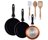 Produktbild von Bergner Infinity Chef 24 Cm Pfanne – Aluminium Mit Quantanium-Beschichtung, Kupferlook, Für Alle Herdarten Inkl. Induktion