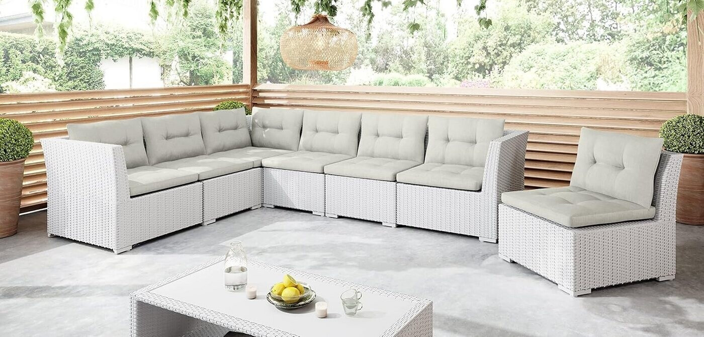 Uyeoco Outdoor-Sitzkissenbezug – Wasserdicht Mit Reißverschluss, 60x60 & 50x50 Cm, Für Gartenmöbel & Rattan, Abnehmbar