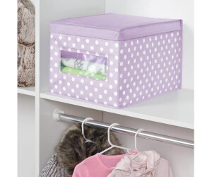 mDesign Stoffbox mit Deckel & Sichtfenster 6er-Set Violett/Weiß (10577MDBEU) ab 42,99 € (Oktober 2026)