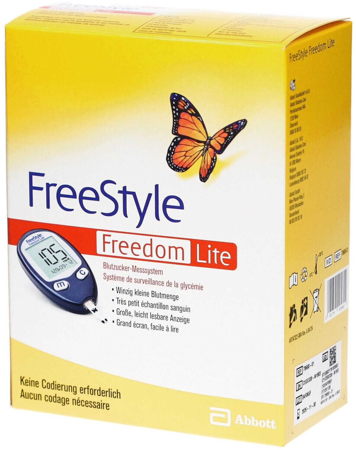 Freedom Freestyle Radiator Freestyle FreeStyle Freedom Lite Set mg/dl ohne Codierung 1 Stück ab 33 ...
