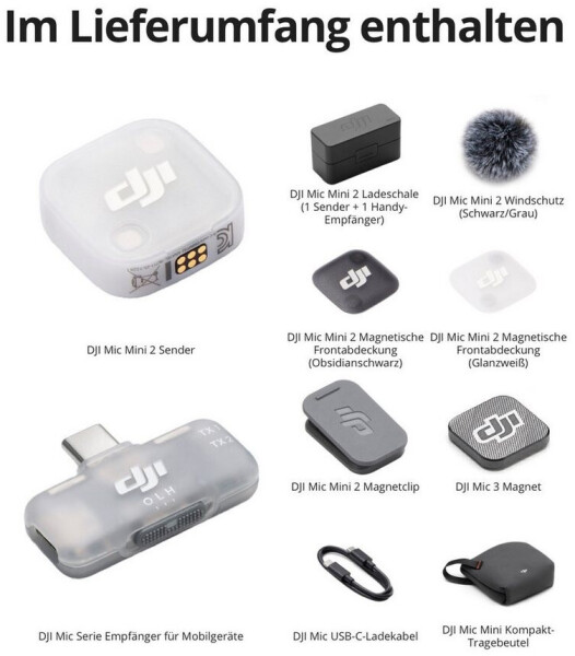 DJI Mic Mini 2 (1 TX + 1 RX + Charging Case), Bild 8