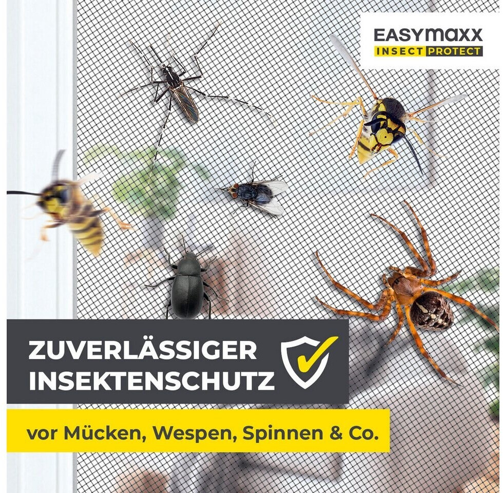 EASYmaxx Fensterrahmen Insect Protect Teleskop-Insektenschutzgitter ...