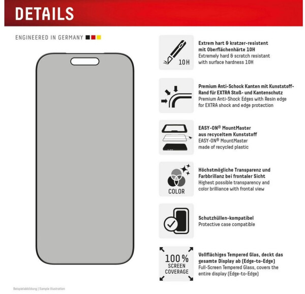 Displex Privacy Glass MountMaster Apple iPhone 17, Bild 4