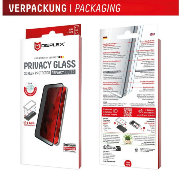 Displex Privacy Glass MountMaster Apple iPhone 17 Pro Max, Bild 10