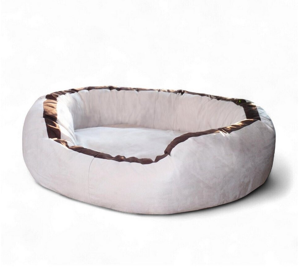 Tierlando LANA Hundebett Hundesofa M L XL Velours MEGA DICK SUPERWEICH  creme 1 m 30 cm 90 cm ab 119.95  | Vergleiche 5 Angebote auf idealo.de
