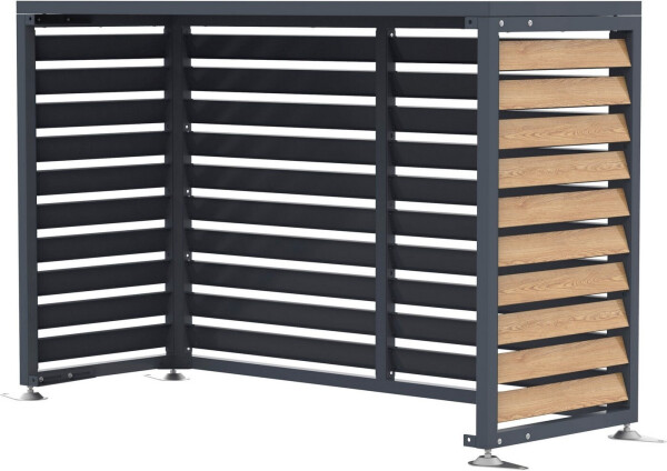 Westmann Verkleidung Wärmepumpe Boxa M anthrazit/holzoptik, Bild 7