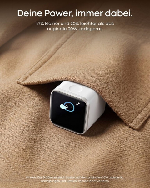 Anker Nano Ladegerät (45W, Smart Display) weiss, Bild 5
