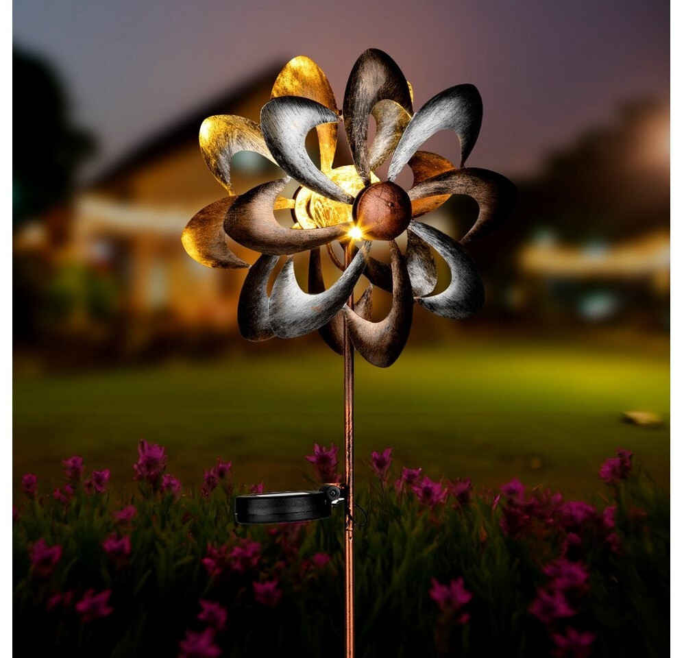 Windspiel Mit Kugeln Spetebo LED Solar Windspiel – 6 Glaskugeln Mit Farbwechsel, Solarleuchte Mit Haken, Inkl. Akku, Für Garten & Balkon