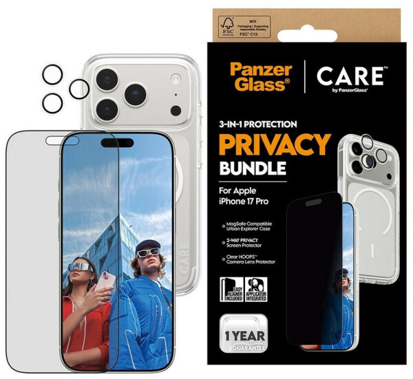 PanzerGlass CARE 3-in-1 Privacy Bundle iPhone 17 Pro, Bild 2