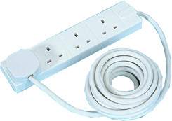Masterplug Extension Lead 4-Way 5 m (MSTBFG5)