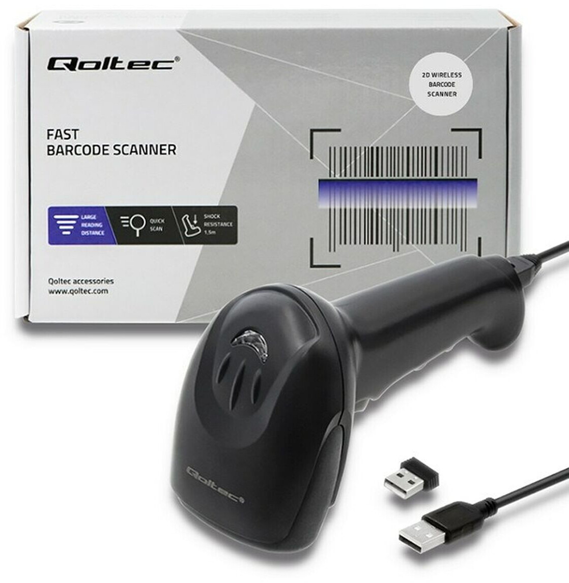 Qoltec 50868 Barcode scanner 1D 2D Schwarz ab 67.9 € | Vergleiche 3 ...