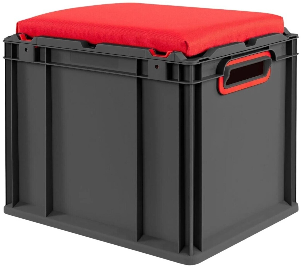 SparSet 4 X Eurobox NextGen Seat Box Gelb HxBxT 36,5 X 30 X 40 Cm 30 Liter Griffe Offen Eurobehaelter Sitzbox Transportbox