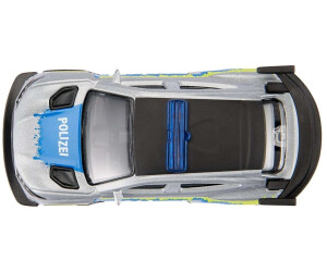 SIKU 1110 Ford Mustang Mach-E 1400 Police - Miniature 8 Cm En Métal, Design Argent-Bleu, Voiture Électrique, Cadeau Enfant 3+