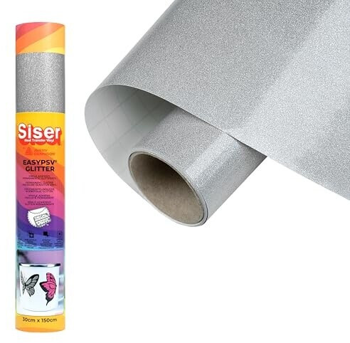 Siser selbstklebende Glitzerfolie Schnittbreite 30cm Brillant-Silber (1FEPSVGL-DI-3015) ab 17,01 € (Oktober 2026)
