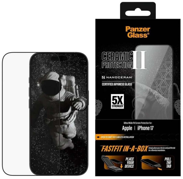 PanzerGlass Keramik Schutzfolie Apple iPhone 17 Ultra Wide Fit Transparent, Bild 2