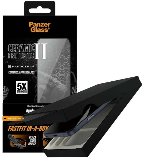PanzerGlass Keramik Schutzfolie Apple iPhone 17 Ultra Wide Fit Transparent, Bild 3