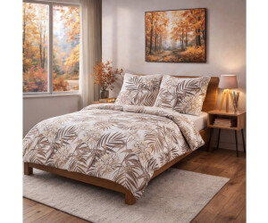 BuyMax Bettwäsche, Biber, 3 teilig, 200x200 cm Flanell mit Reißverschluss Beige-Braun ab 48,90 € (Oktober 2026)