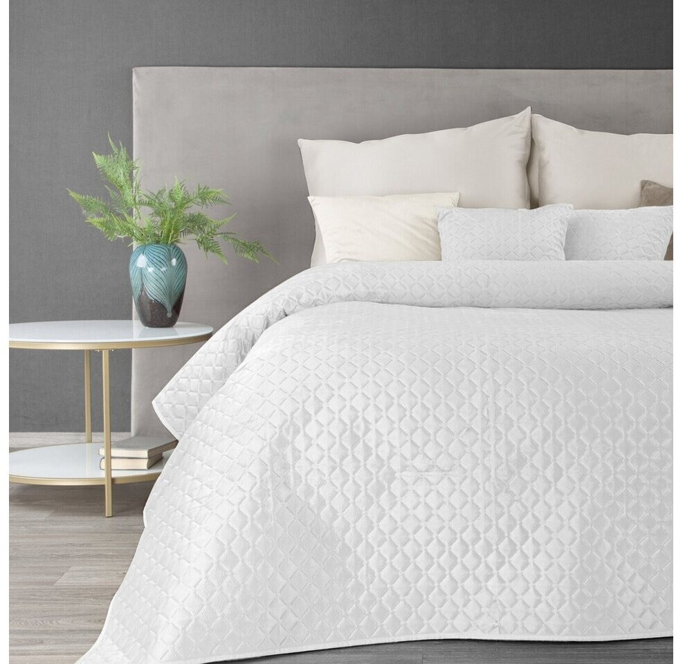 Eurofirany Tagesdecke DIMON Karomuster Weiß, 220x240 cm ab 42,20 € (Oktober 2026)