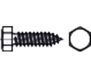 Reyher Sechskant-Blechschraube ISO 1479 Form C Edelstahl A2 6,3x22mm ...