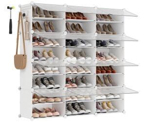 Songmics Schuhregal mit Türen 12 Fächer, 30x40x30cm, weiß-transparent (LPCDE040W01) ab 43,39 € (Oktober 2026)