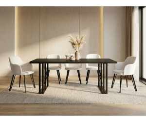 WFL GROUP Marco Esstisch ausziehbar Loft-Stil schwarze Metallbeine 140–240cm ab 614,90 € (Oktober 2026)