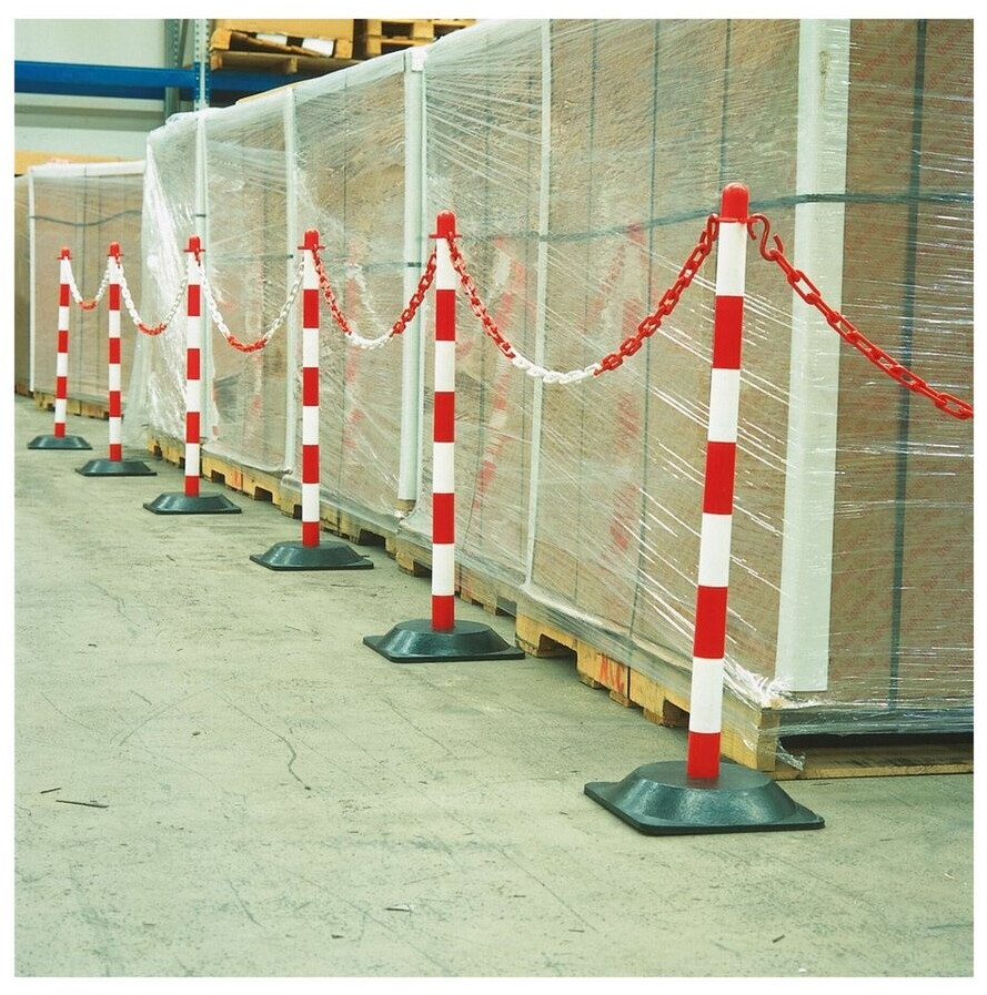 Moravia GUARDA Kettenständer-Set 6 Ständer, 10m Kette, Kunststoffpfosten rot/weiß (GUARDA) ab 132,06 € (Oktober 2026)