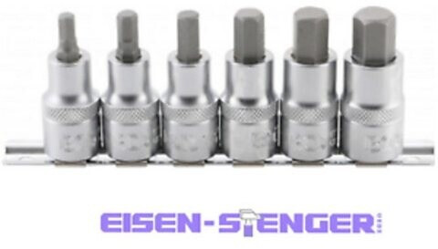 BGS Bit Einsatz Set Innensechskant Steckschlüssel Nuss Satz Bits Nüsse 1/2