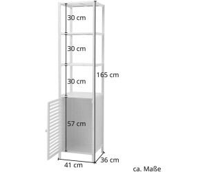 Svita Badregal BAMBUS L 5 Ablagen mit Tr, freistehend, 41x165x36cm (92402)  ab 49.99  | Vergleiche 8 Angebote auf idealo.de
