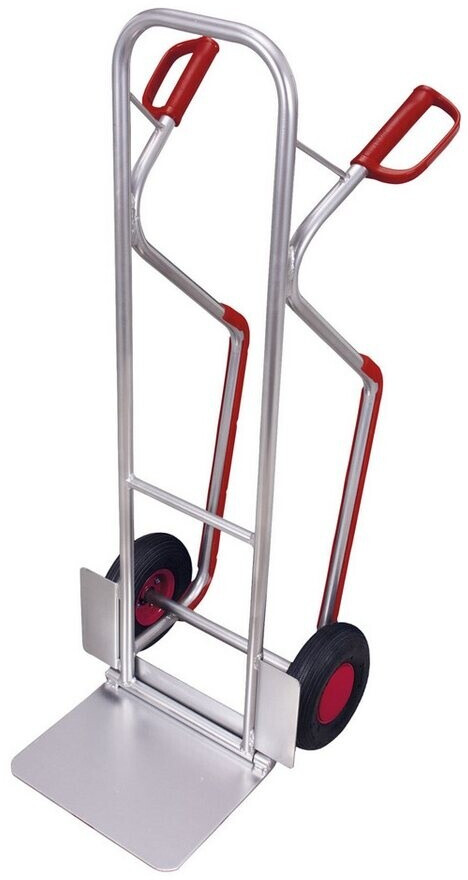 Produktbild von Dema Aluminium-Sackkarre 150 Kg – Mit Treppenrutsche, Luftbereifung (260x85 Mm), Ergonomischen Griffen & Reifenschonern – Für Haushalt & Baustelle