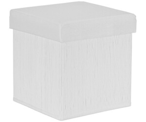 Relaxdays Sitzhocker mit Stauraum, faltbar, gepolstert, Bambus, 35x35x35cm  (10042369) ab 9.99  | Vergleiche 9 Angebote auf idealo.de