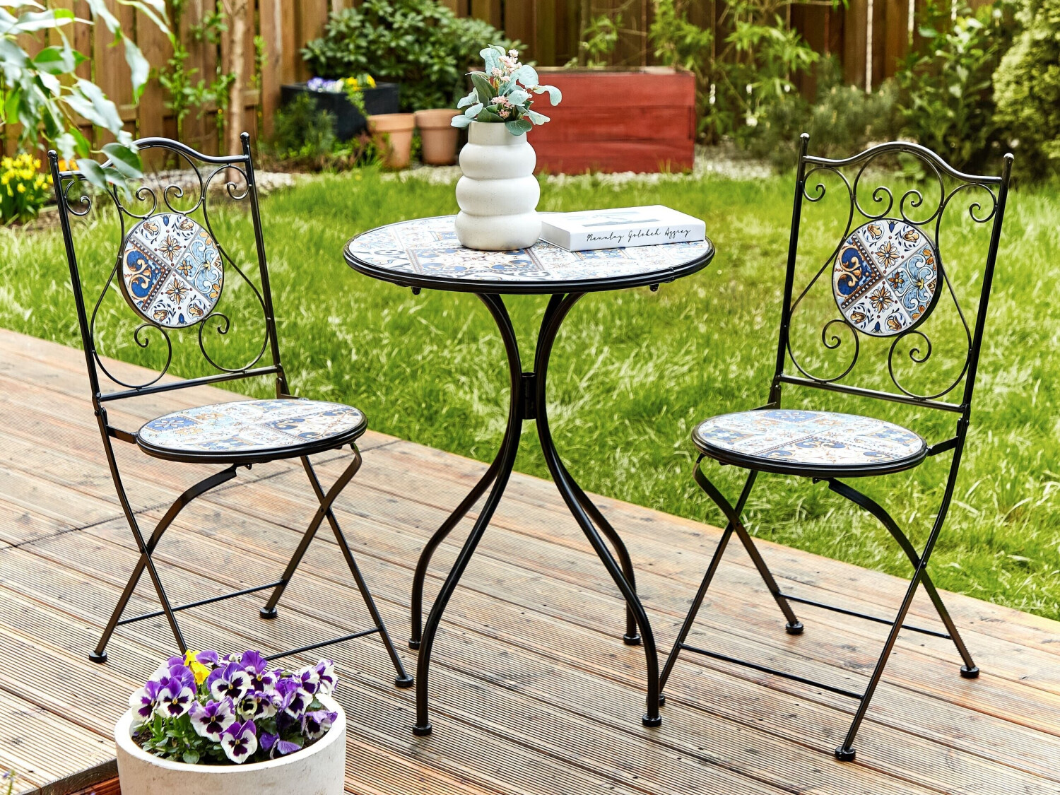 Beliani Civita Bistrotisch Metall Schwarz 60x60cm (CIVITA) ab 69,99 € (Oktober 2026)